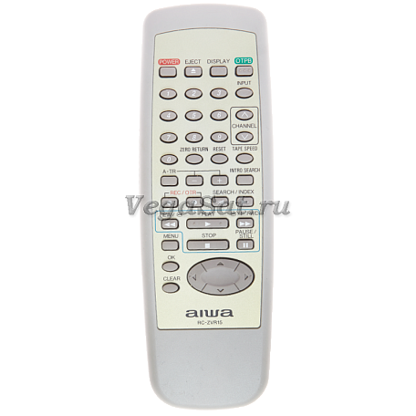 Пульт управления   RC-ZVR15 original для видеомагнитофона Aiwa