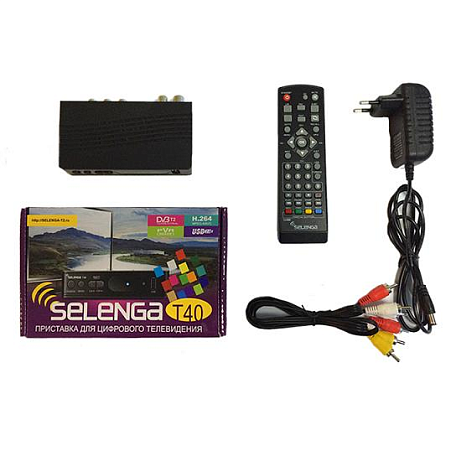 Цифровая ТВ приставка  Selenga T40 ресивер с тюнером DVB-T2