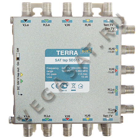 Ответвитель  Terra SD 515 для мультисвичей  (-15дБ)