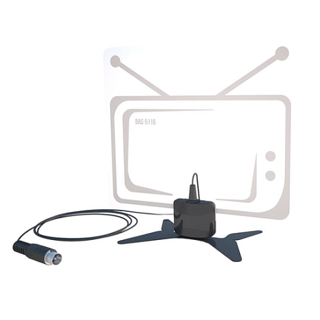 Комнатная ТВ антенна DVB-T2  Rexant AG-717-5V активная ДМВ с усилителем