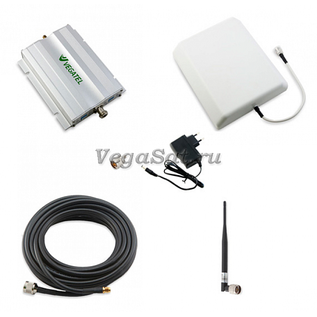 Комплект GSM 3G усиления  Vegatel VT-900E/3G-kit для сигнала сотовой связи