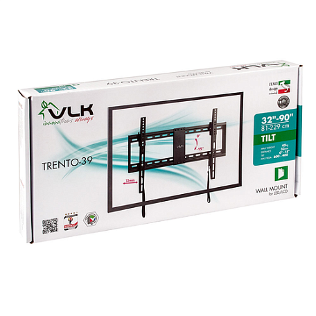 Наклонный ТВ кронштейн  VLK TRENTO-39 для LED/LCD телевизоров