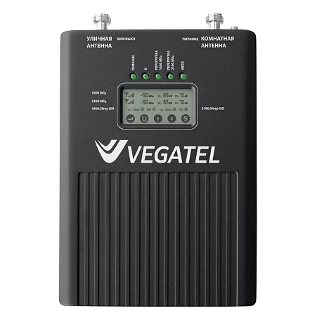 Репитер GSM 3G  Vegatel VT2-1800/3G (LED) усиление сигнала до 600 м2